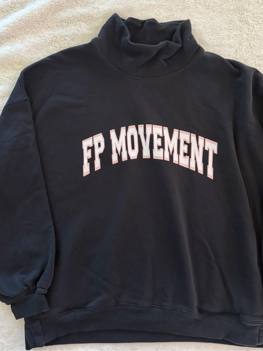 Free people victory sweatshirt black